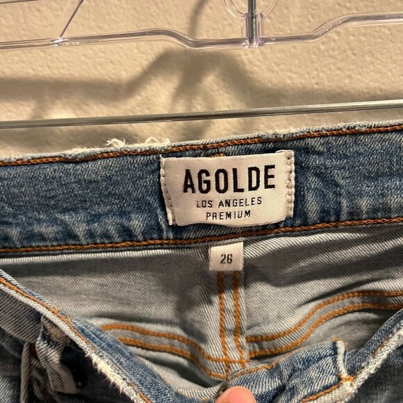 Agolde The Sophie Crop High waisted ankle  Jeans Size 26 - Picture 4 of 9
